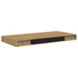 Wall Shelf 2 pcs Brown 50 x 23.5 x 3.8 cm Engineered Wood