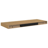 Wall Shelf 2 pcs Brown 60 x 23,5 x 3,8 cm Engineered Wood - Extra Image