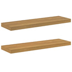 Wall Shelf 2 pcs Brown 80 x 23,5 x 3,8 cm Engineered Wood