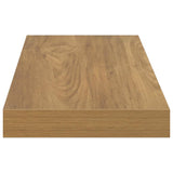 Wall Shelf 2 pcs Brown 80 x 23,5 x 3,8 cm Engineered Wood