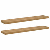 Wall Shelf 2 pcs Brown 120 x 23,5 x 3,8 cm Engineered Wood