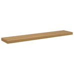 Wall Shelf 2 pcs Brown 120 x 23,5 x 3,8 cm Engineered Wood