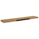 Wall Shelf 2 pcs Brown 120 x 23,5 x 3,8 cm Engineered Wood - Extra Image