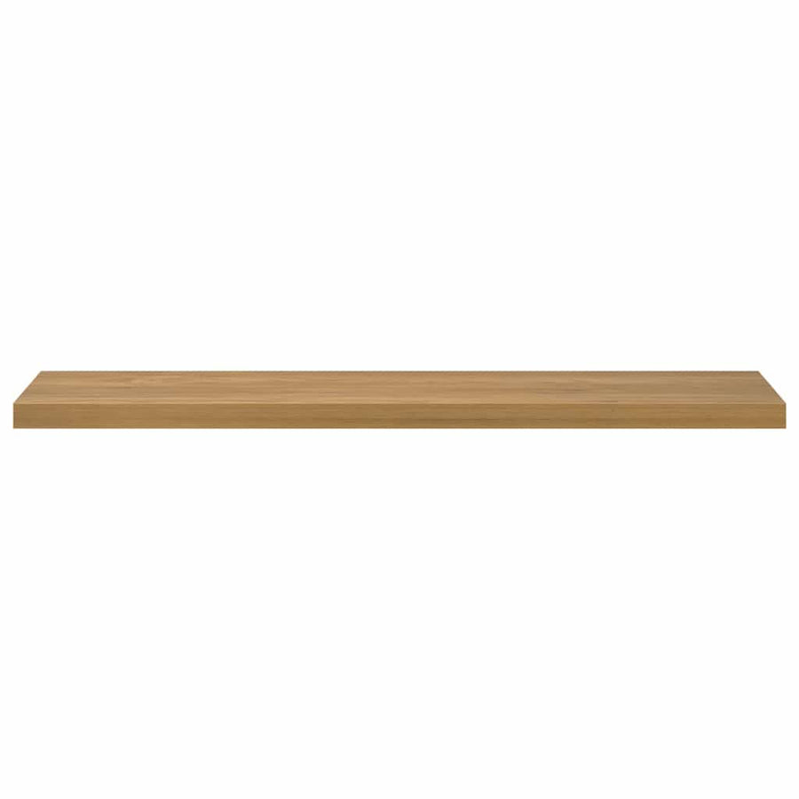 Wall Shelf 2 pcs Brown 120 x 23,5 x 3,8 cm Engineered Wood