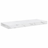 Wall Shelf 2 pcs White Marble 60 x 23,5 x 3,8 cm - Rear View