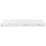 Wall Shelf 2 pcs White Marble 60 x 23,5 x 3,8 cm