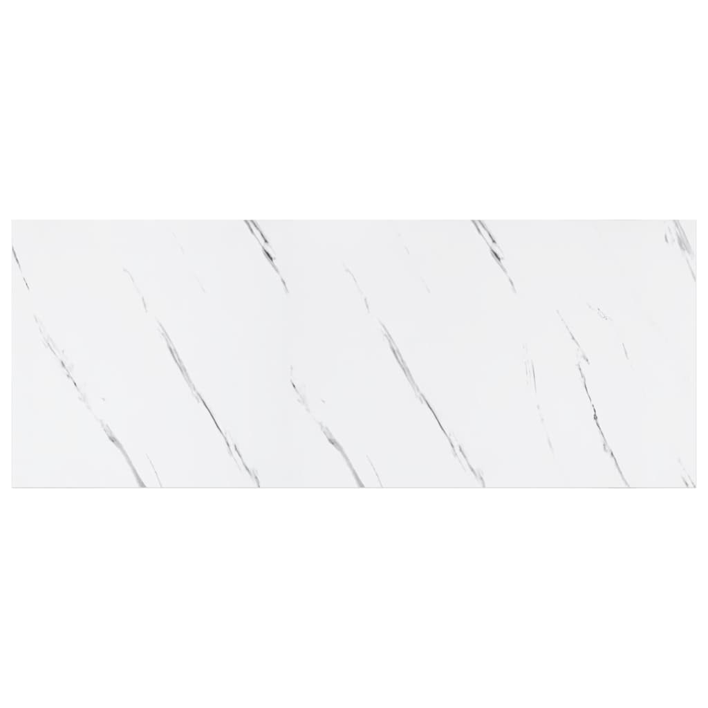 Wall Shelf 2 pcs White Marble 60 x 23,5 x 3,8 cm
