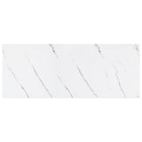 Wall Shelf 2 pcs White Marble 60 x 23,5 x 3,8 cm
