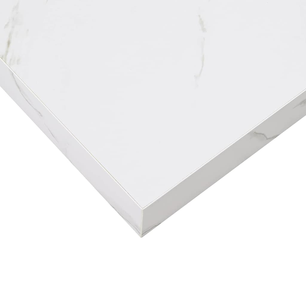 Wall Shelf 2 pcs White Marble 90 x 23,5 x 3,8 cm