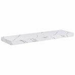 Wall Shelf 2 pcs White Marble 90 x 23,5 x 3,8 cm