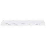 Wall Shelf 2 pcs White Marble 90 x 23,5 x 3,8 cm - Close-Up Angle