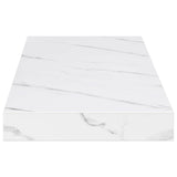 Wall Shelf 2 pcs White Marble 90 x 23,5 x 3,8 cm