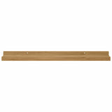 Wall Shelf 2 pcs Brown 60 x 9 x 3 cm Engineered Wood - Close-Up Angle