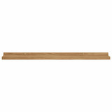 Wall Shelf 2 pcs Brown 80 x 9 x 3 cm Engineered Wood