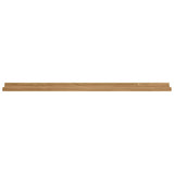 Wall Shelf 2 pcs Brown 100 x 9 x 3 cm Engineered Wood - Close-Up Angle