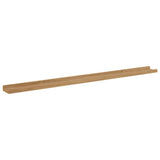 Wall Shelf 2 pcs Brown 115 x 9 x 3 cm Engineered Wood