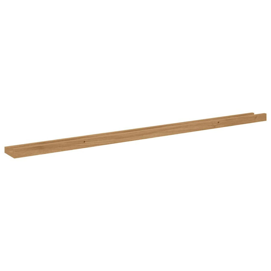 Wall Shelf 2 pcs Brown 115 x 9 x 3 cm Engineered Wood