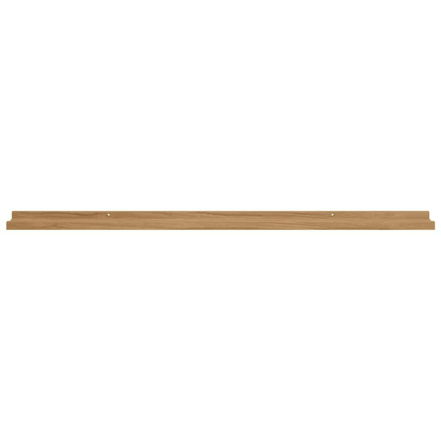 Wall Shelf 2 pcs Brown 115 x 9 x 3 cm Engineered Wood