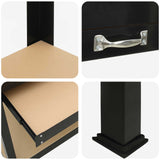 Workbench Black 114 x 54 x 91 cm Engineered Wood and Metal - Extra Image