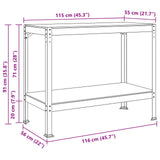 Workbench Black 115 x 55 x 91 cm Engineered Wood and Metal - Extra Image