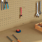 Workbench Black 81 x 41 x 145 cm Engineered Wood and Metal - Top-Down View