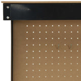 Workbench Black 81 x 41 x 145 cm Engineered Wood and Metal - Extra Image