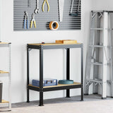 Workbench Black 81 x 41 x 91 cm Engineered Wood and Metal