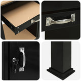 Workbench Black 90 x 49 x 91 cm Engineered Wood and Metal - Extra Image