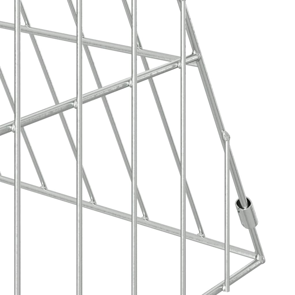 Rabbit Cage Silver 110 x 55 x 55 cm Galvanised Steel