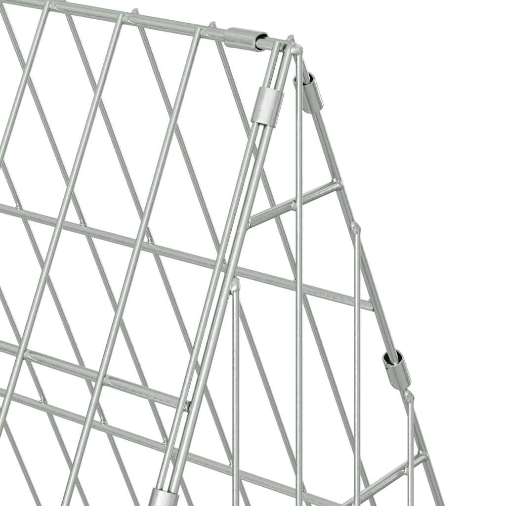 Rabbit Cage Silver 110 x 55 x 55 cm Galvanised Steel