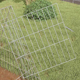 Rabbit Cage Silver 650 x 55 x 55 cm Galvanised Steel - Top-Down View