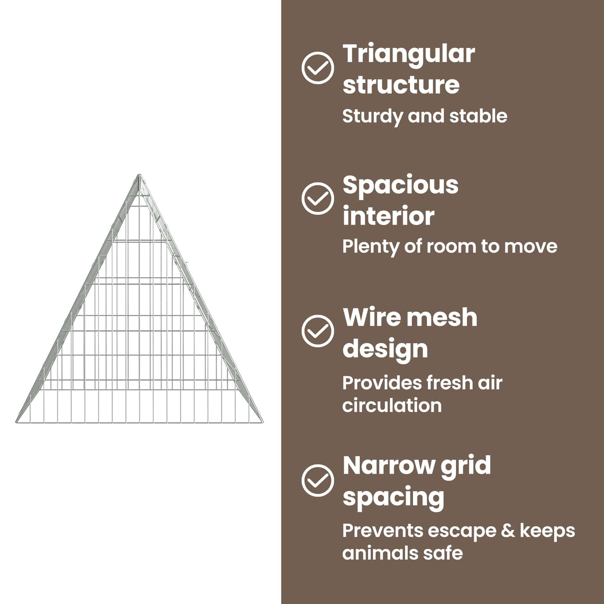 Rabbit Cage Silver 110 x 55 x 55 cm Galvanised Steel