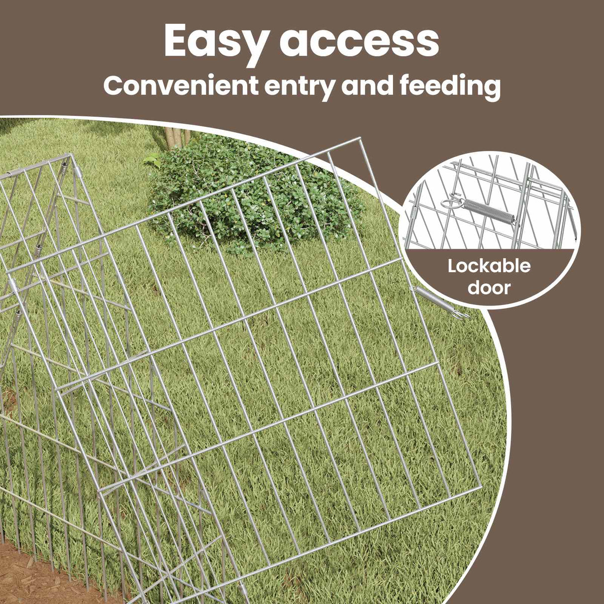 Rabbit Cage Silver 110 x 55 x 55 cm Galvanised Steel