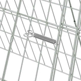 Rabbit Cage Silver 215 x 55 x 55 cm Galvanised Steel