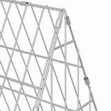 Rabbit Cage Silver 215 x 55 x 55 cm Galvanised Steel