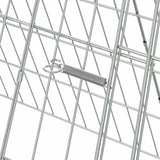 Rabbit Cage Silver 430 x 55 x 55 cm Galvanised Steel