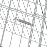 Rabbit Cage Silver 650 x 55 x 55 cm Galvanised Steel - Low Angle