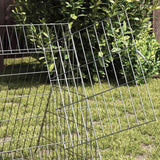 Rabbit Cage Silver 650 x 55 x 55 cm Galvanised Steel - Top-Down View