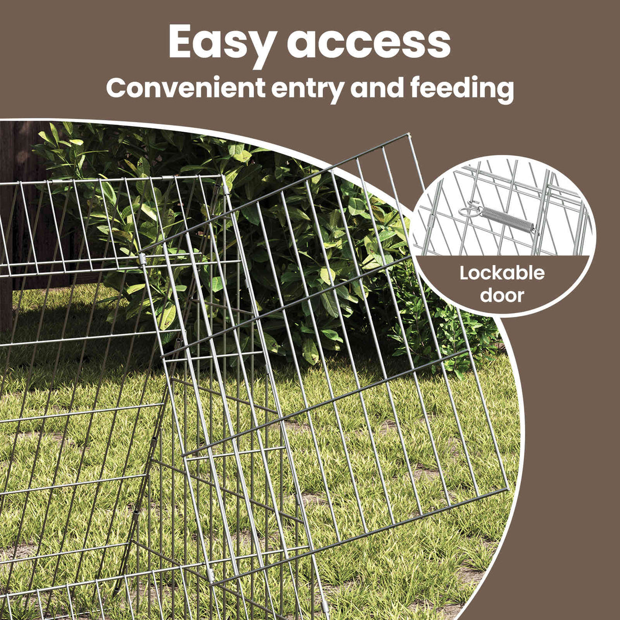 Rabbit Cage Silver 430 x 55 x 55 cm Galvanised Steel