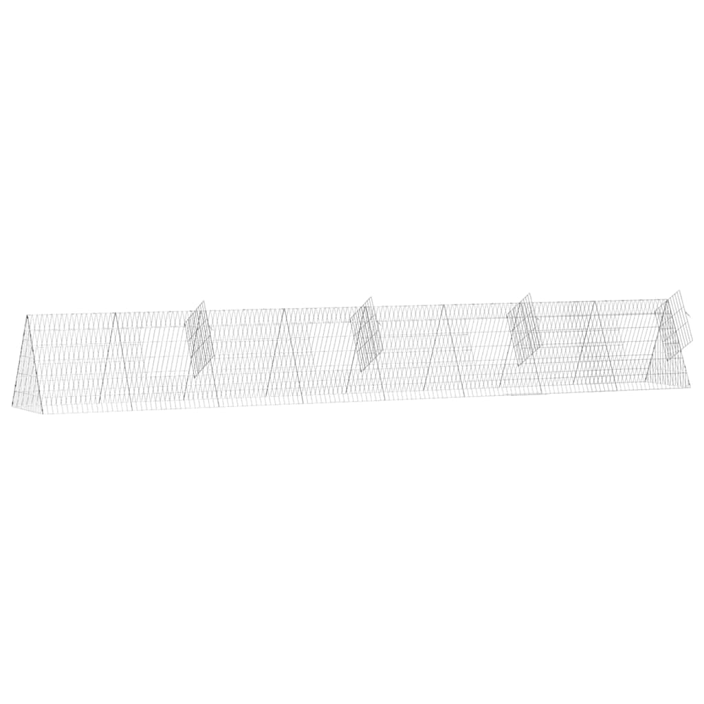 Rabbit Cage Silver 650 x 55 x 55 cm Galvanised Steel