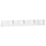 Rabbit Cage Silver 650 x 55 x 55 cm Galvanised Steel - 45-Degree Angle