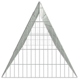 Rabbit Cage Silver 650 x 55 x 55 cm Galvanised Steel - Close-Up Angle