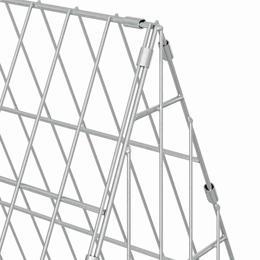 Rabbit Cage Silver 650 x 55 x 55 cm Galvanised Steel