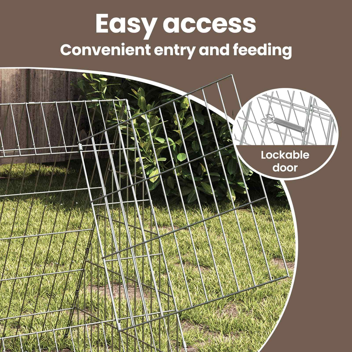 Rabbit Cage Silver 650 x 55 x 55 cm Galvanised Steel