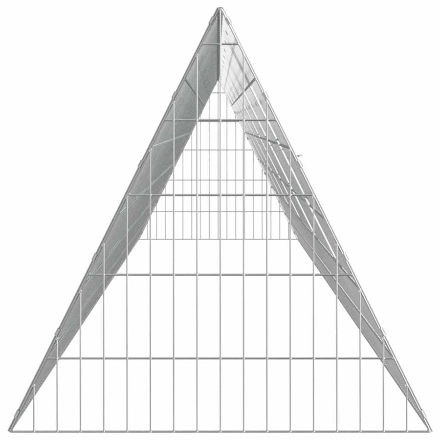 Rabbit Cage Silver 650 x 55 x 55 cm Galvanised Steel