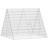 Rabbit Cage Silver 110 x 100 x 85 cm Galvanised Steel