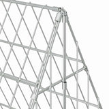 Rabbit Cage Silver 215 x 100 x 85 cm Galvanised Steel - Extra Image