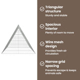 Rabbit Cage Silver 215 x 100 x 85 cm Galvanised Steel - Low Angle