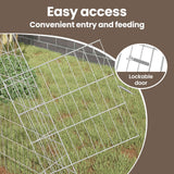 Rabbit Cage Silver 215 x 100 x 85 cm Galvanised Steel