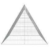 Rabbit Cage Silver 215 x 100 x 85 cm Galvanised Steel - Close-Up Angle